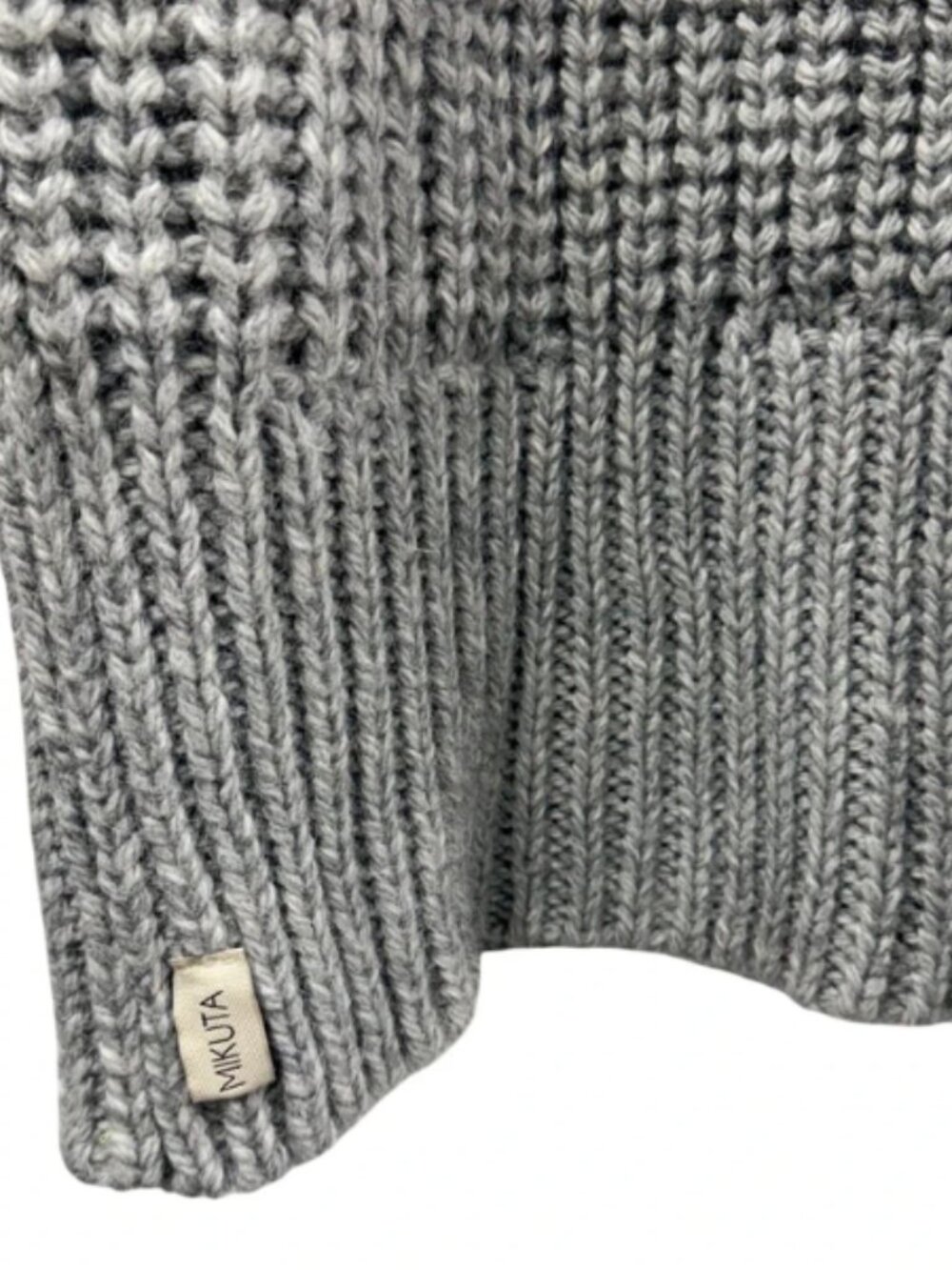 NWOT Mikuta The Light Long Knitted Cardigan Wool Aplaca M/L - Picture 5 of 6